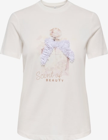 T-shirt 'ONLPAULA' ONLY en blanc : devant