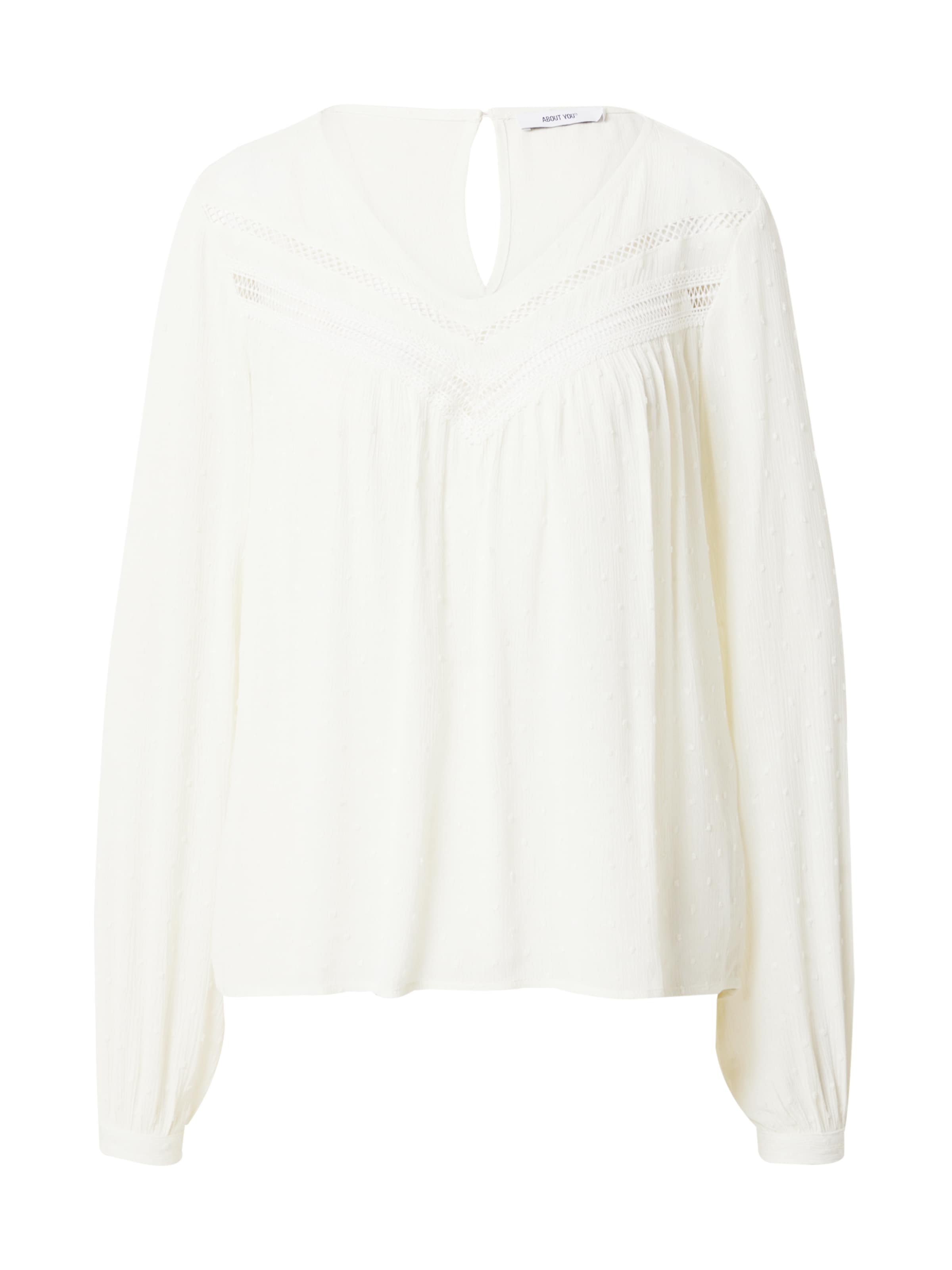 Bluză 'Jamie' de la ABOUT YOU pe alb: față