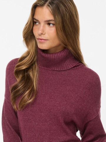 VILA Knit dress 'VIRill' in Red
