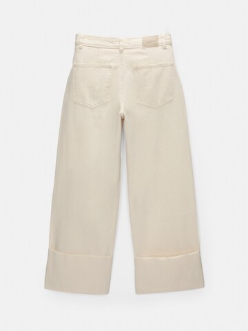 Pull&Bear Loosefit Jeans i beige