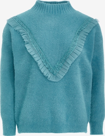 Pull-over YASANNA en bleu : devant