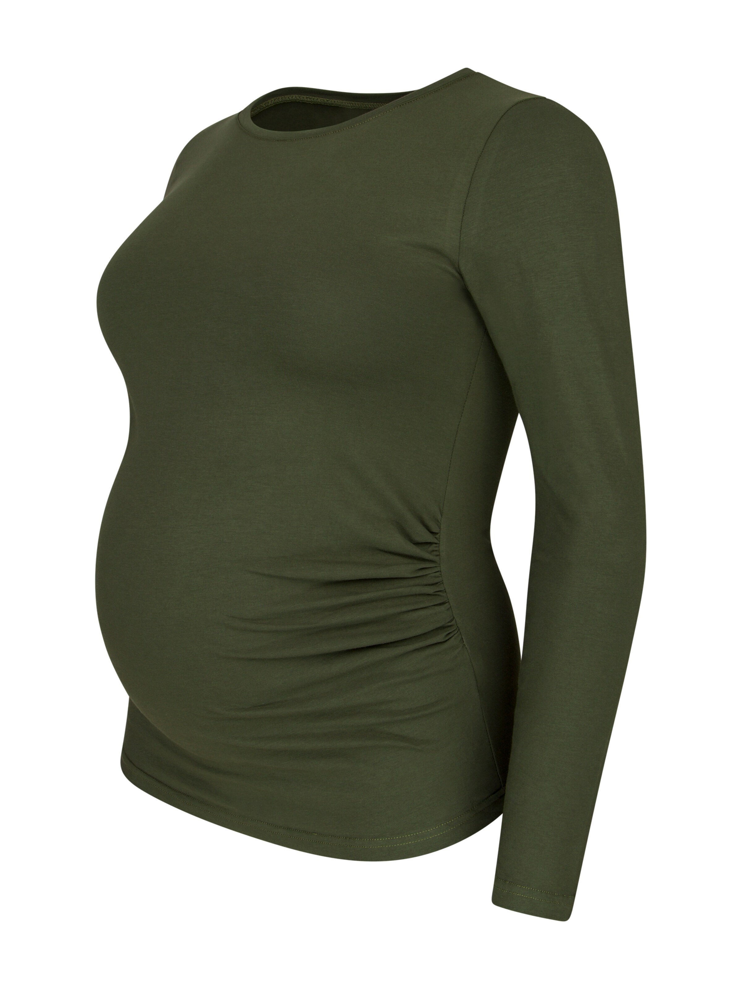 M.M.C. Shirt 'Langarm Basic Umstandsmode' in Green
