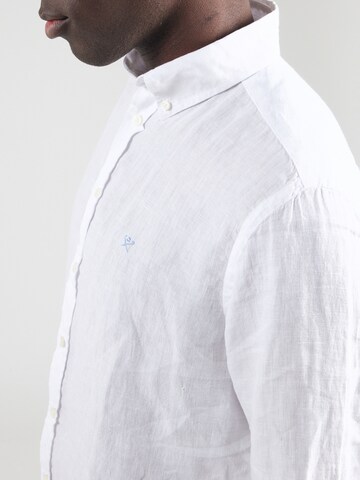 Hackett London Средняя посадка Рубашка в Белый