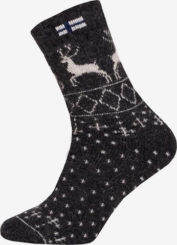 HomeOfSocks Socken 'HOS805' in Grau: Vorderseite