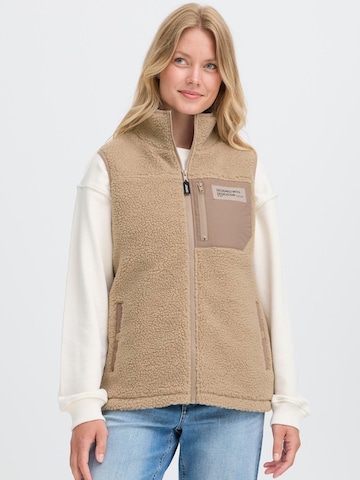 Oxmo - Chaleco 'Abby' en beige: frente