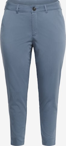 Pantalon chino 'KCLeana' KAFFE CURVE en bleu : devant