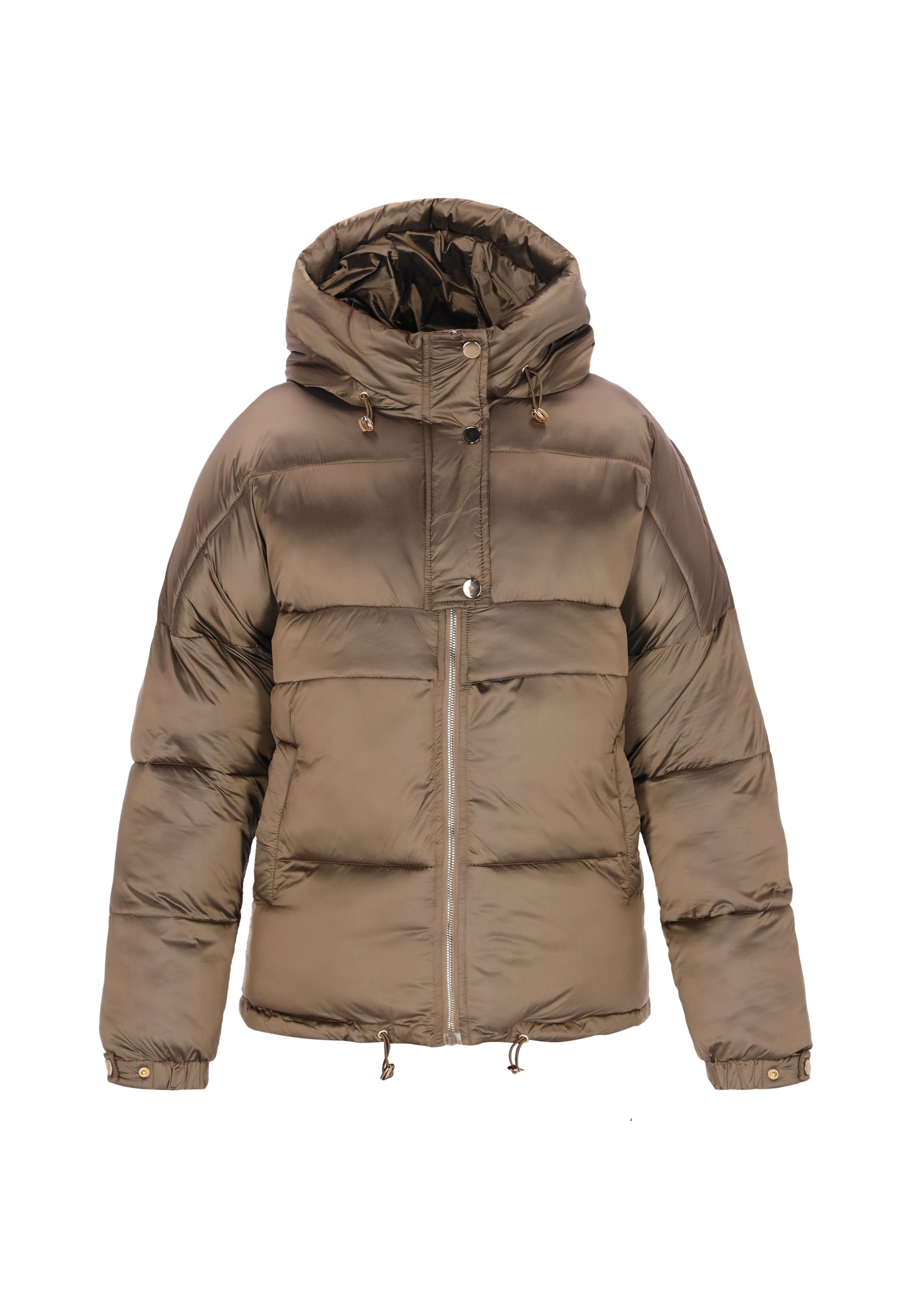 faina Winterjas in Bruin: voorkant