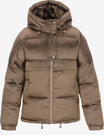 faina Winterjas in Bruin: voorkant