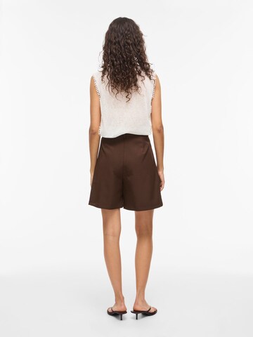 Wide Leg Pantalon à pince 'VIEmla' VILA en marron