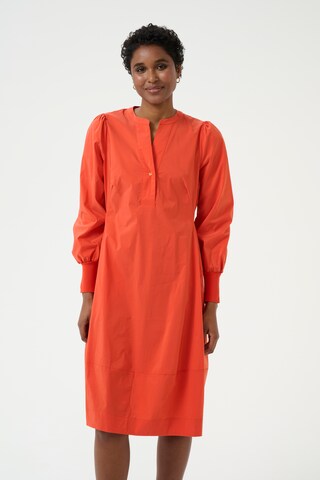 Robe-chemise 'Antoinett' CULTURE en orange : devant