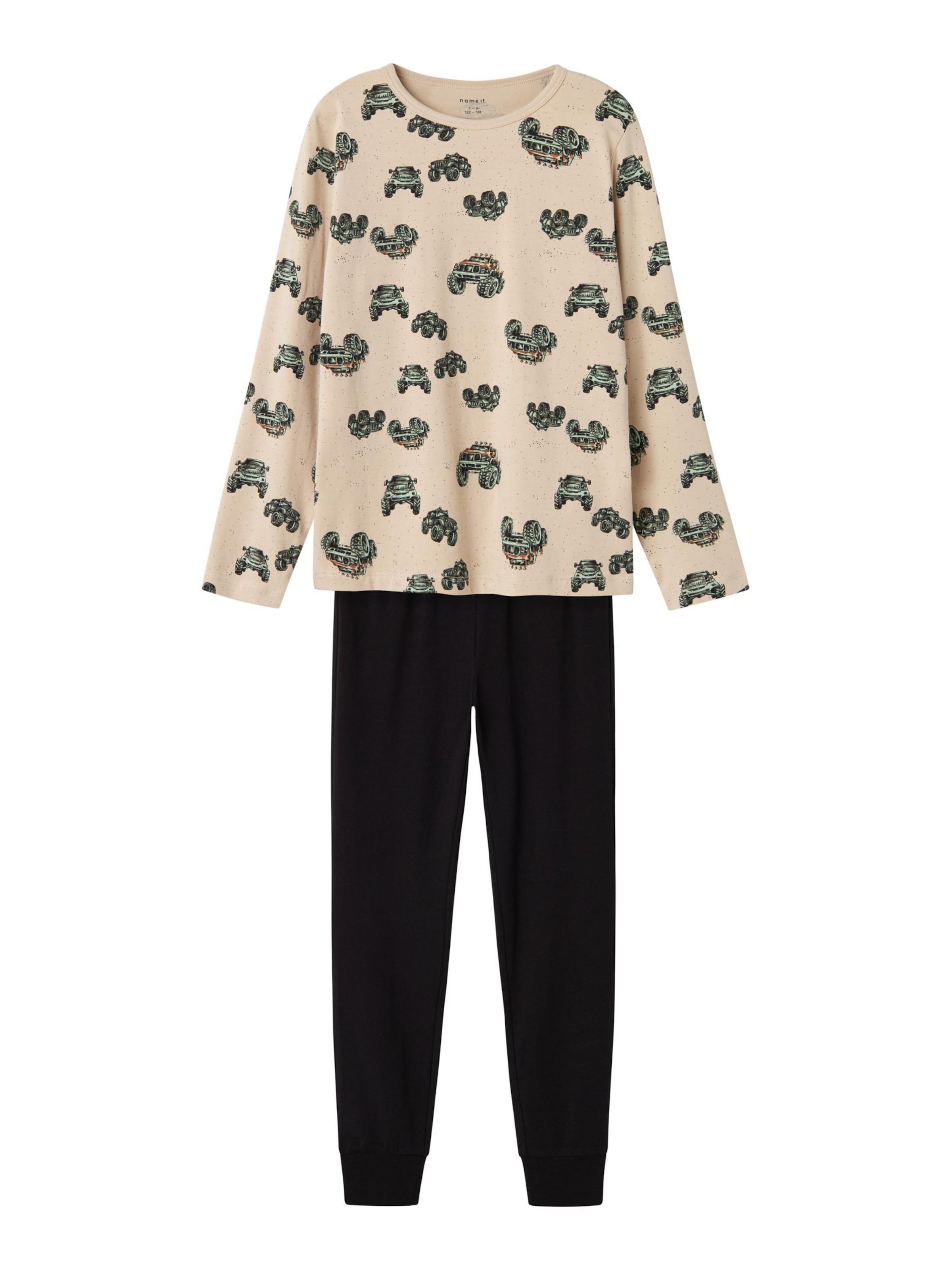 NAME IT Pyžamo 'Monster Truck' - Čierna: predná strana