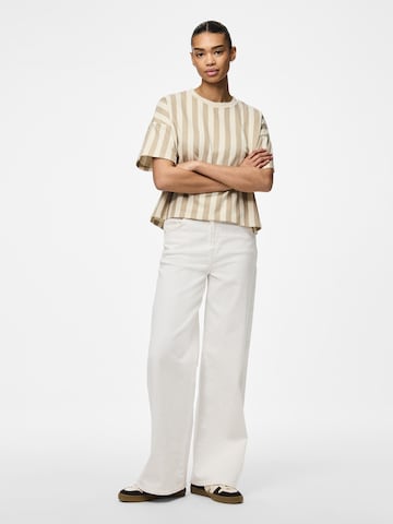 PIECES Majica 'PCChilli' | rjava barva