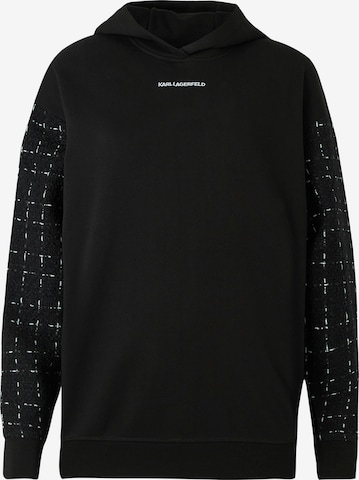 Karl LagerfeldSweater majica - crna boja: prednji dio