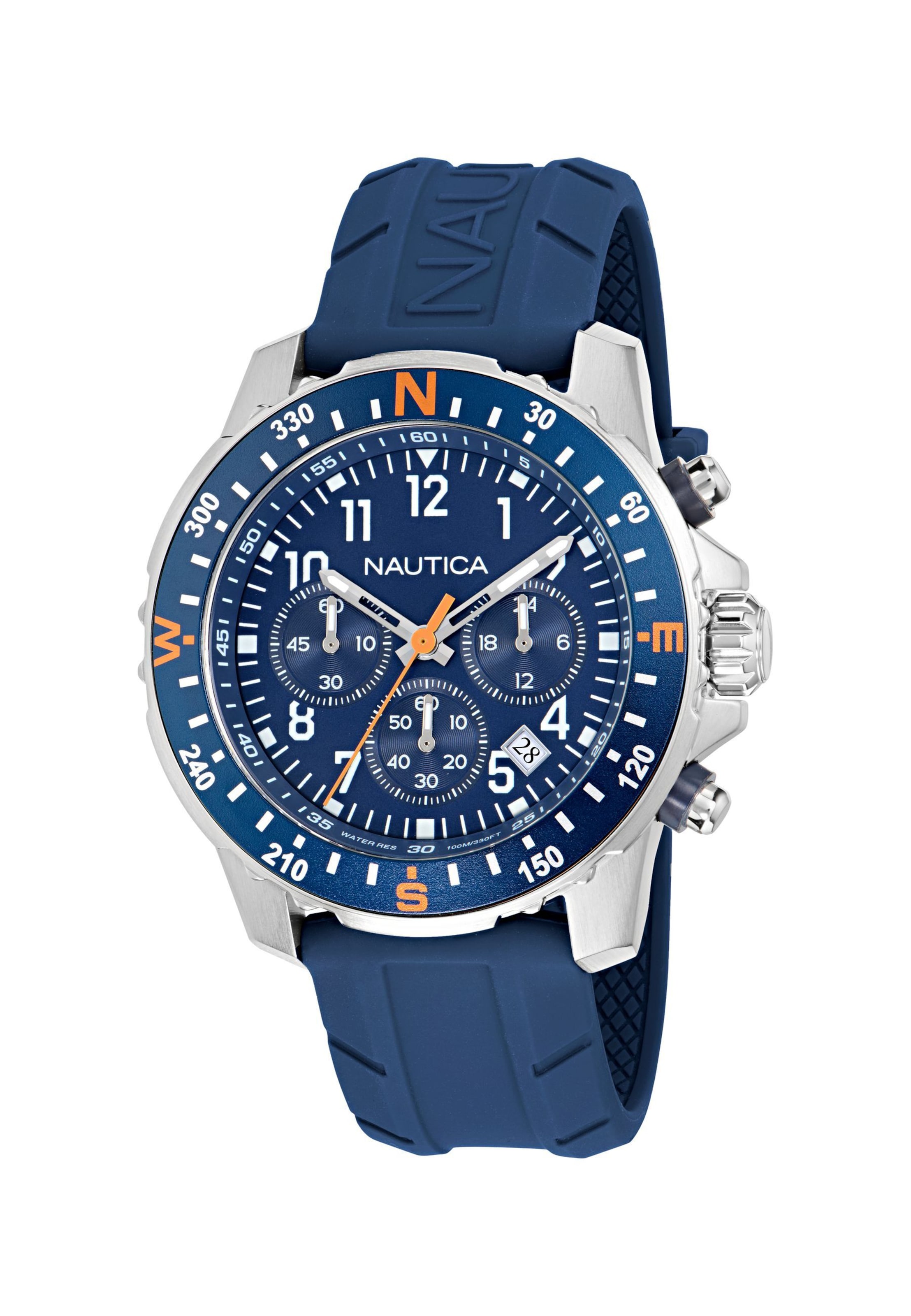 Montre à affichage analogique NAUTICA en argent