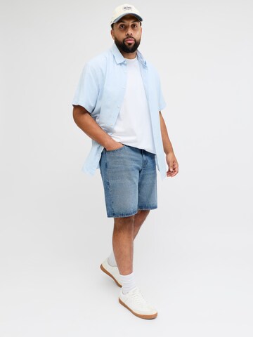 Jack & Jones Plus Loosefit Shorts in Blau