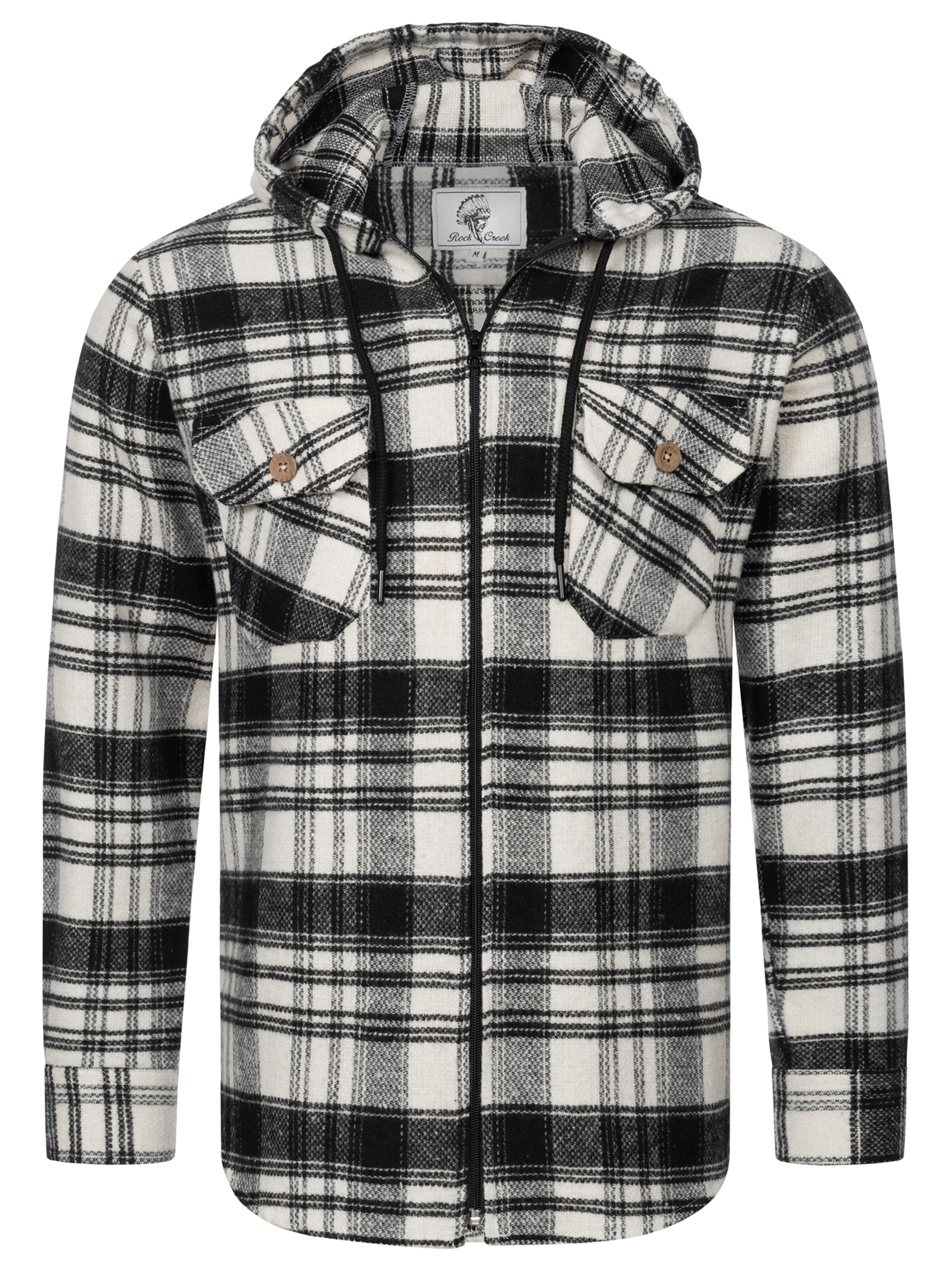 Rock Creek Regular Fit Hemd in Schwarz: Vorderseite