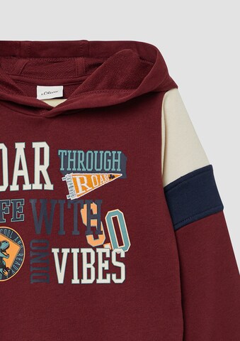 s.Oliver Sweatshirt in Rood
