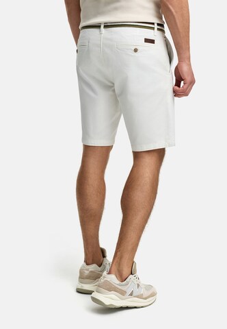 INDICODE JEANS Regular Trousers 'Thews' in White