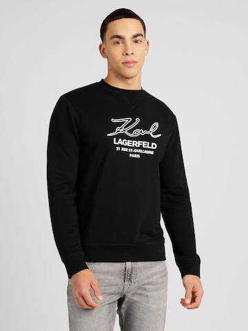 Karl Lagerfeld Sweatshirt in Zwart: voorkant