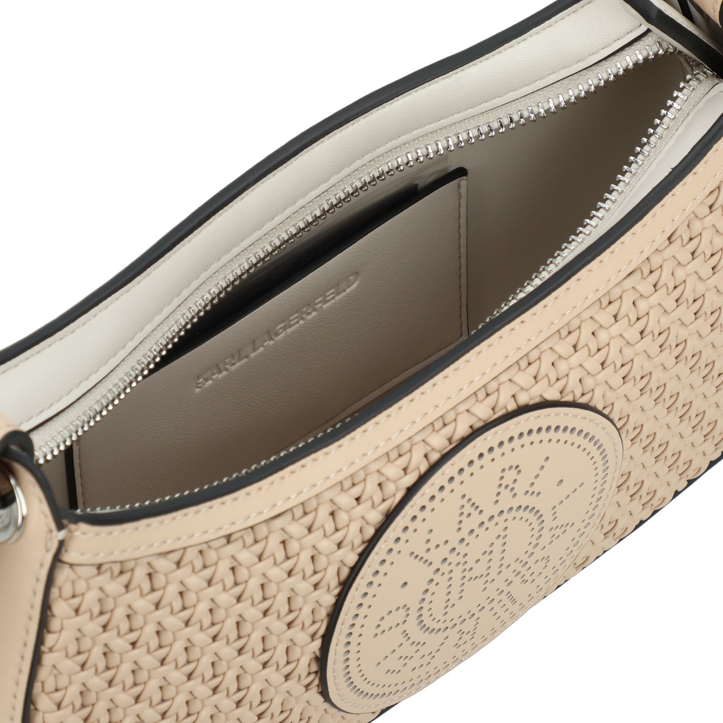 Karl Lagerfeld Schultertasche in Beige