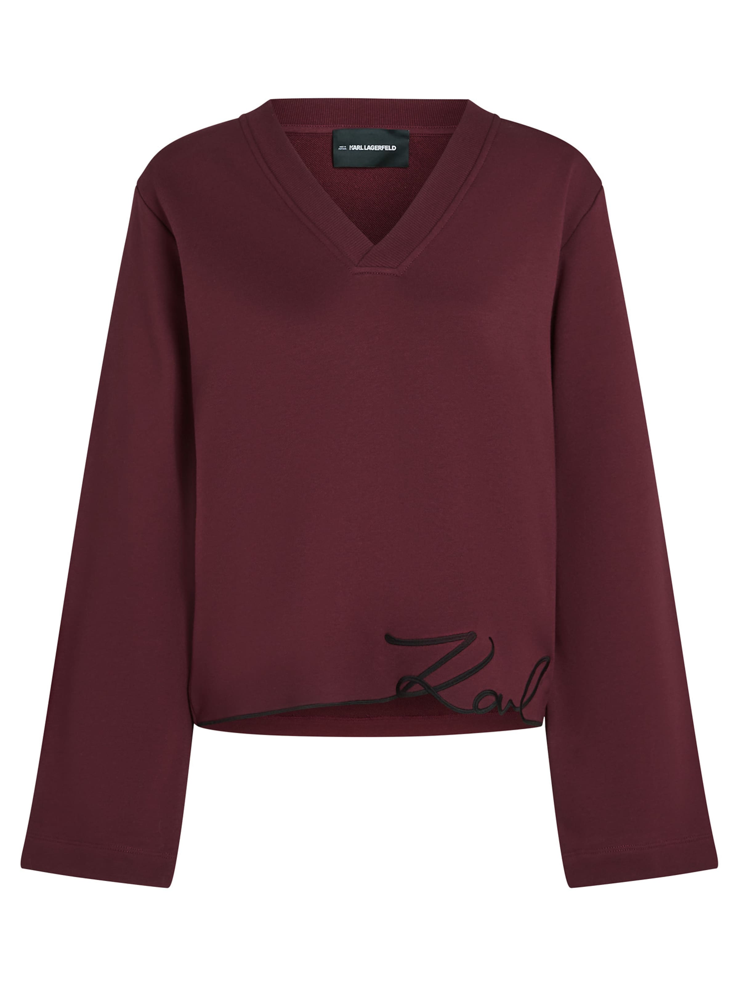 Karl Lagerfeld - Sweatshirt em vermelho: frente