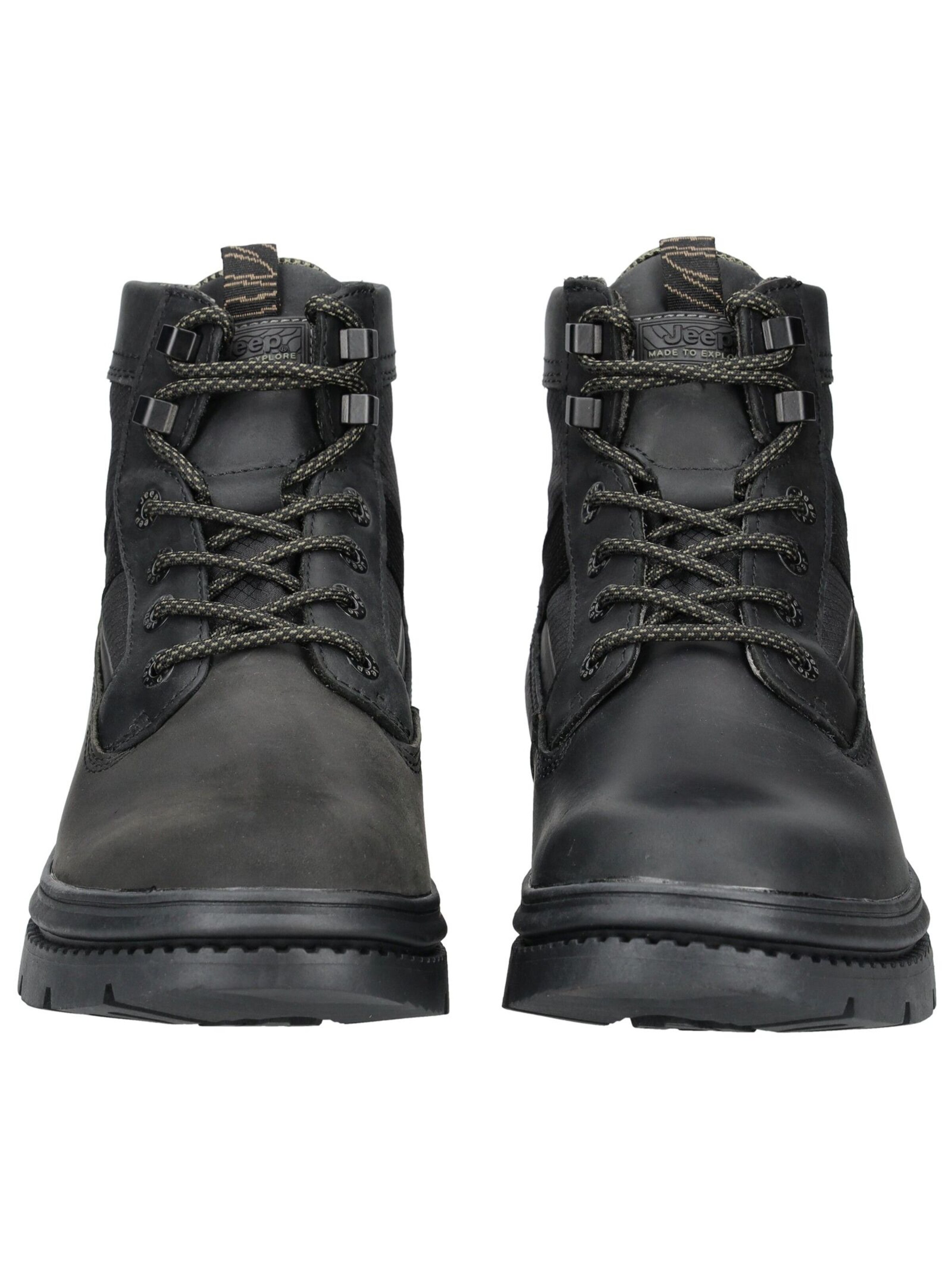 Jeep Lace-up boot in Black