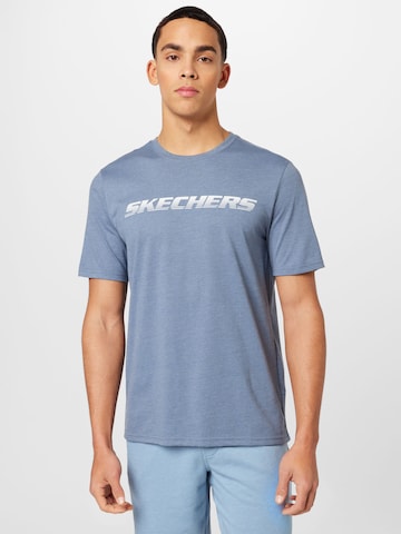SKECHERS - Camisa funcionais 'MOTION' em azul: frente
