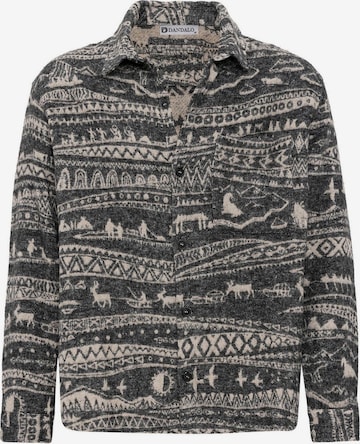 Dandalo Comfort Fit Hemd in Schwarz: Vorderseite