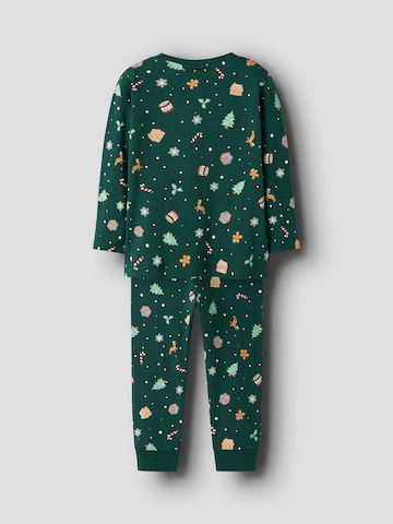 NAME IT - Pijama 'NMNVISMAS' em verde