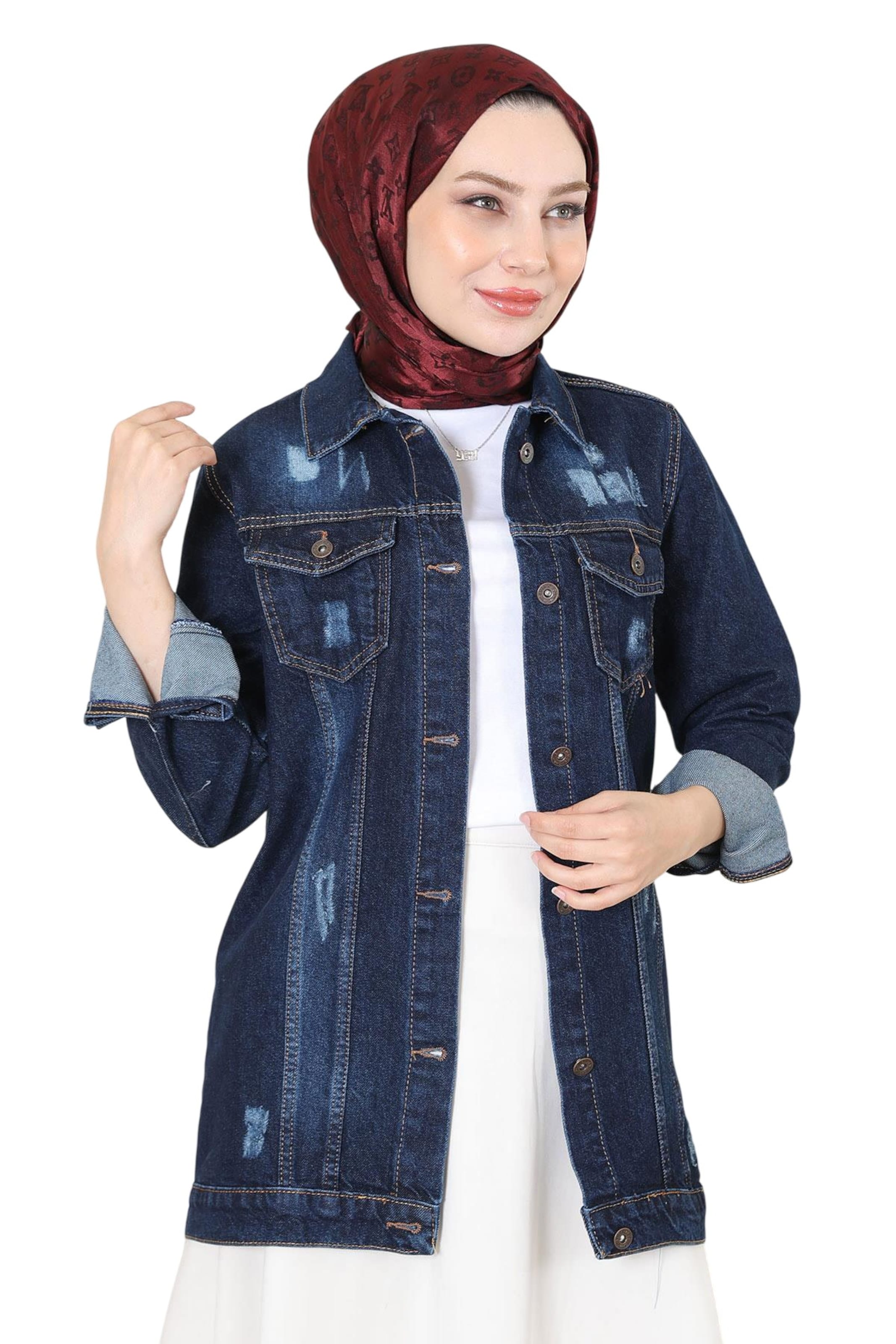 MODAMIHRAM Between-season jacket in Blue: front