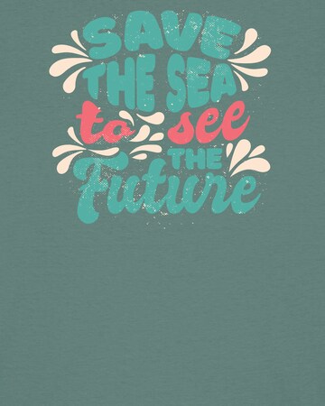 Watapparel T-Shirt 'Save the sea' in Grün