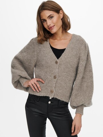 ONLY Knit cardigan 'Marisa' in Brown: front