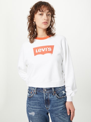 LEVI'S ® Sweatshirt 'Vintage Raglan Crewneck Sweatshirt' in White: front