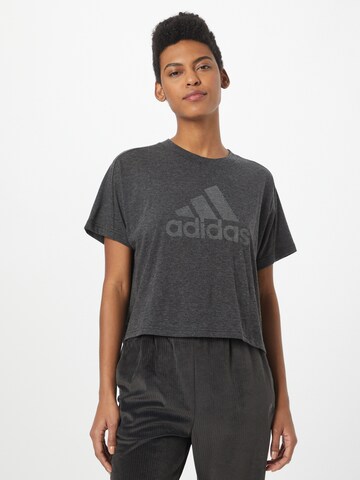 ADIDAS SPORTSWEAR Performance Shirt 'Future Icons Winners' in Black: front