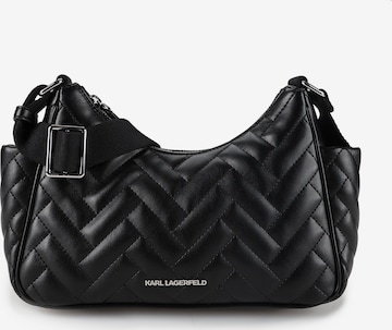 Karl Lagerfeld Umhängetasche 'Brick' in Schwarz: Vorderseite