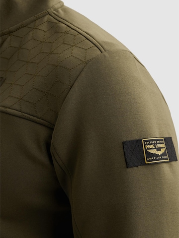 Felpa 'PME LEGEND - Sweat jacket with stand-up collar and zipper closure' di PME Legend in verde