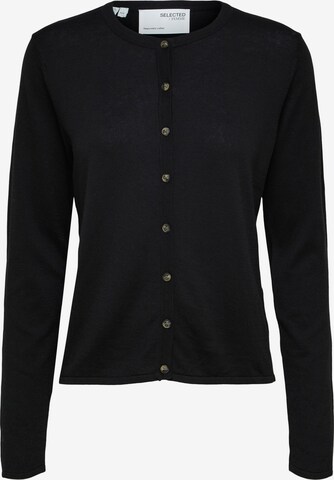 Cardigan 'Lydia' SELECTED FEMME en noir : devant