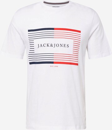 JACK & JONES Bluser & t-shirts 'CYRUS' i hvid: forside