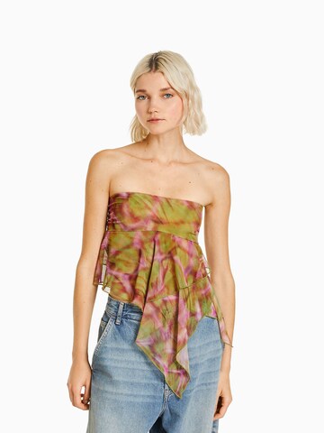 Bershka Shirt in Groen: voorkant