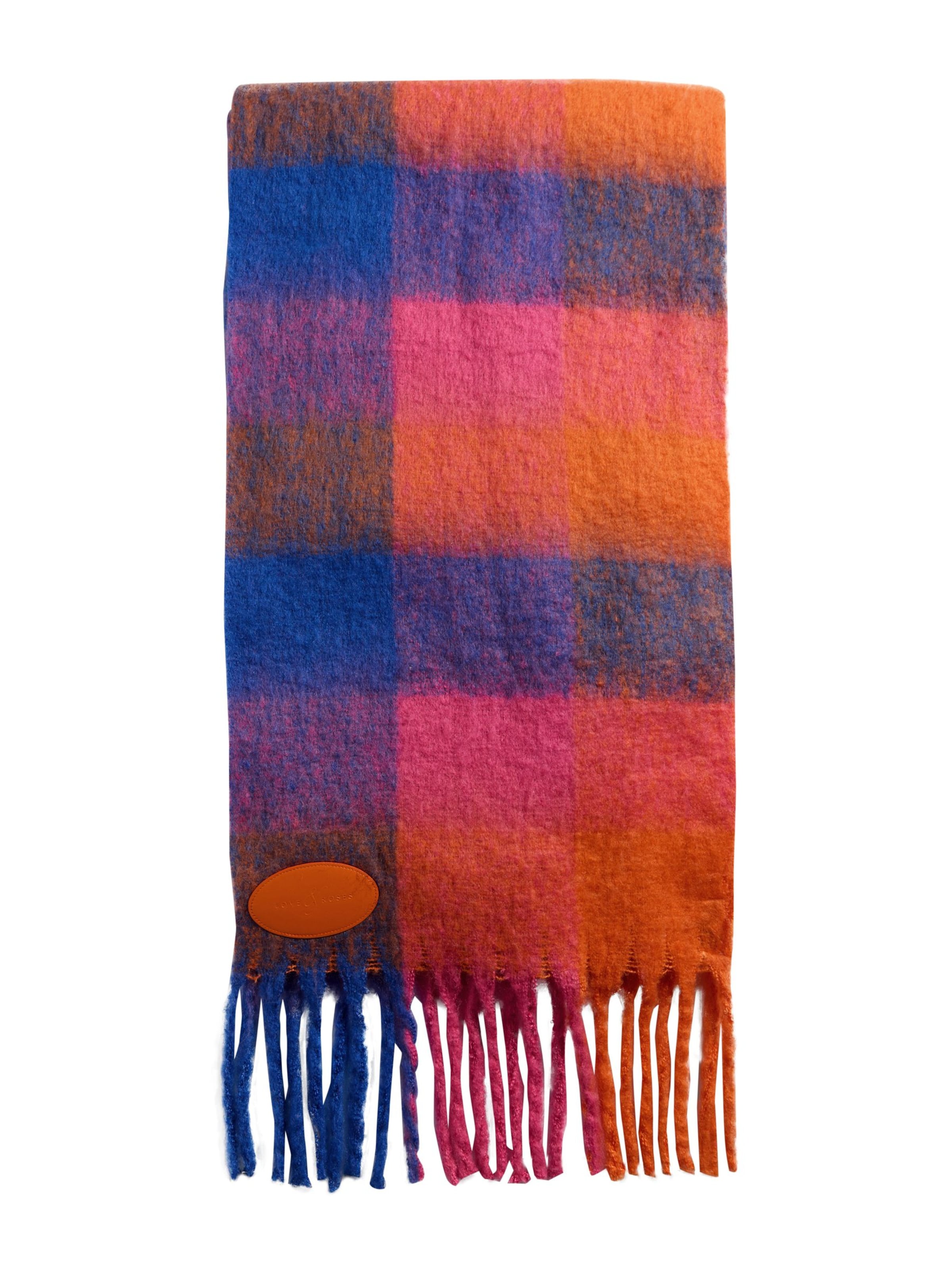 love & roses Šal | modra barva: sprednja stran