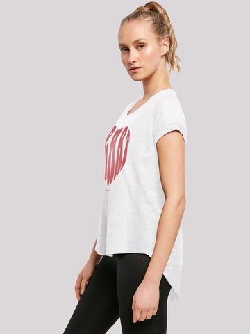 T-shirt 'Valentinstag' F4NT4STIC en blanc
