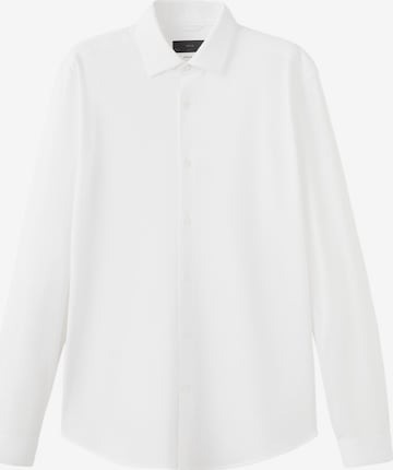 MANGO MAN Regular fit Button Up Shirt 'Adana' in White: front