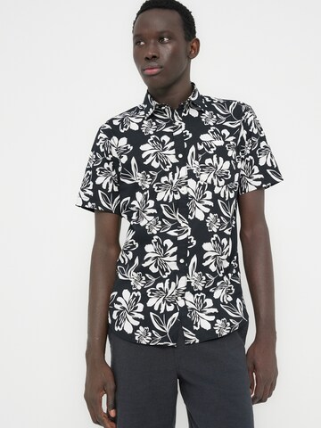 Regular fit Camicia 'JJETHAN' di JACK & JONES in nero