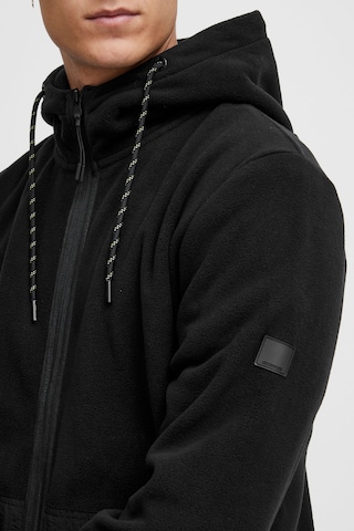 INDICODE JEANS Fleece Jacket 'Manku' in Black