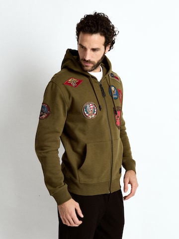 TOP GUN Between-season jacket 'TGD1707' in Green