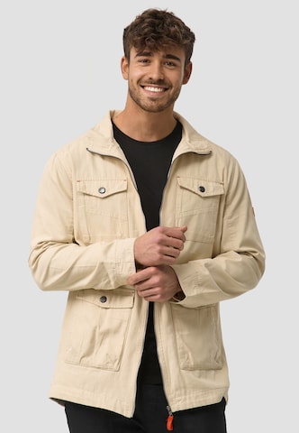 INDICODE JEANS Übergangsjacke 'Simeon' in Beige