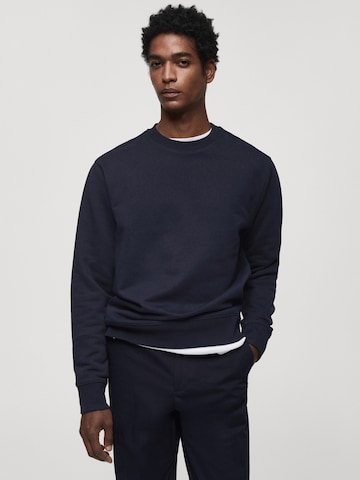 MANGO MAN Sweatshirt 'Nole' in Blauw: voorkant