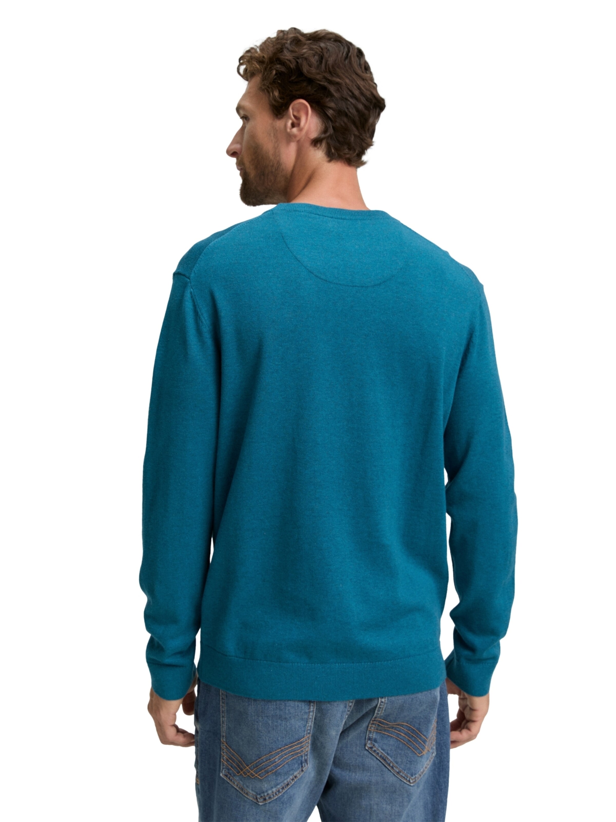 TOM TAILOR Pullover 'Basic' i blå