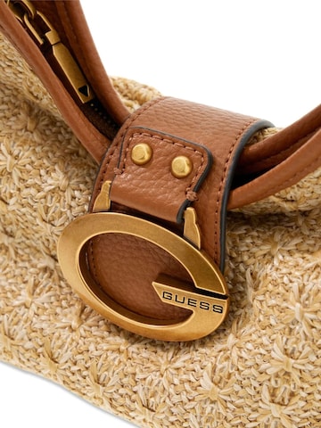 Sac à vêtements 'Guess Pochettes Zalina Flap Clutch Natural/Cognac' GUESS en marron