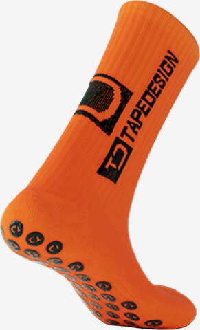 Tapedesign Athletic Socks in Orange: front